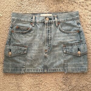 90’s mid rise cargo mini skirt